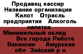 Продавец-кассир › Название организации ­ Килот › Отрасль предприятия ­ Алкоголь, напитки › Минимальный оклад ­ 20 000 - Все города Работа » Вакансии   . Амурская обл.,Зейский р-н